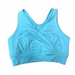 New Kindred Bravely Mint Green Terry Nursing Bra XS Busty